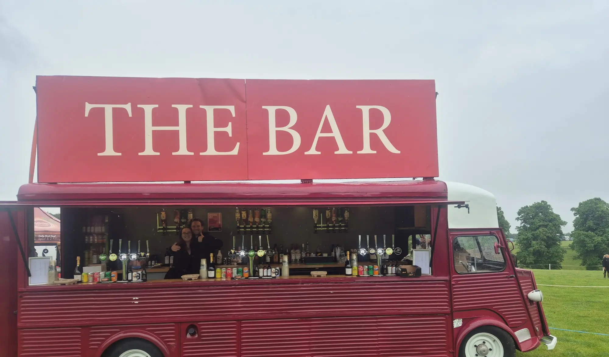 Large OW Concessions event bar installation